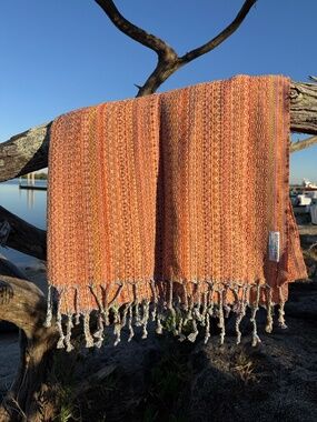 Ahi Rag Orange — Salt Rag™ Sand-Resistant Turkish Beach Towel